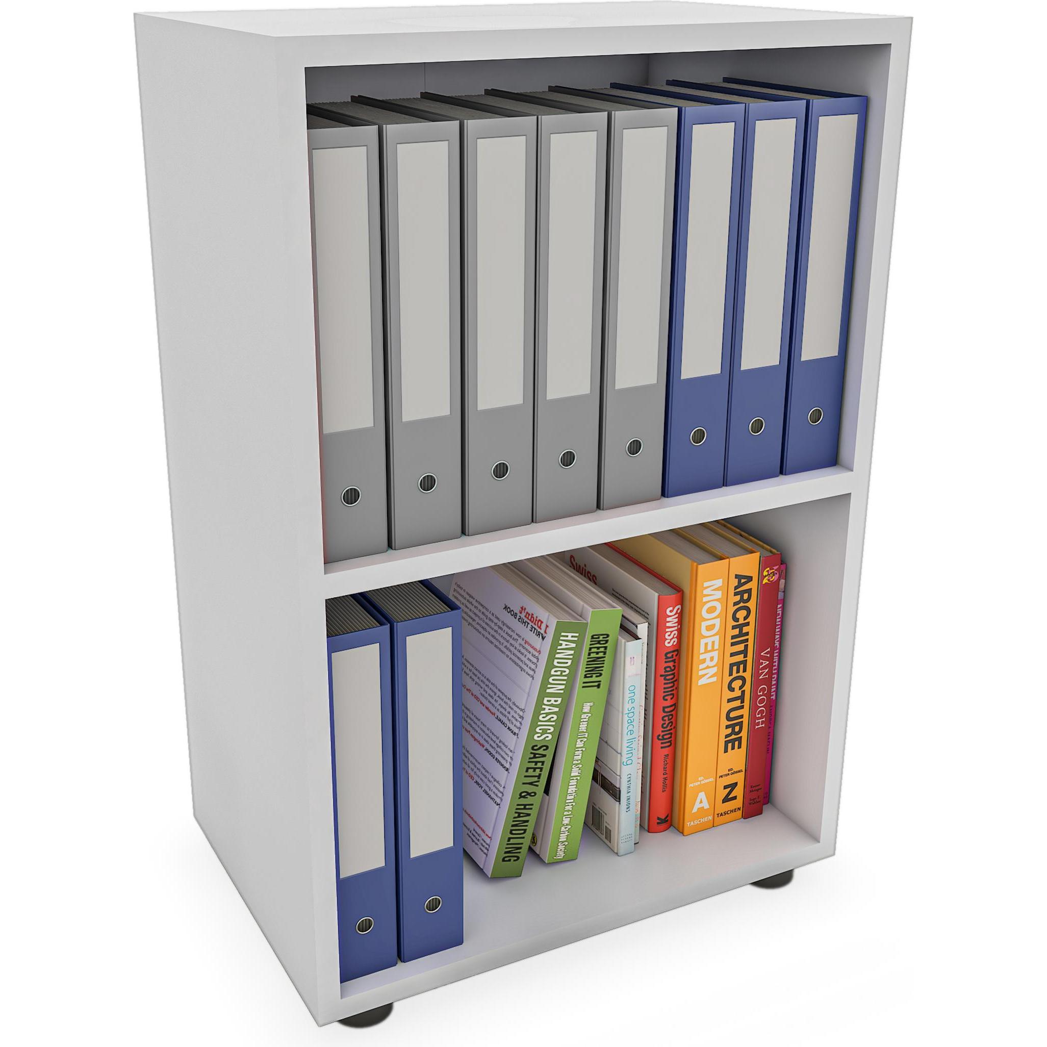 Thumbnail - VCM, Regal, Holz Aufbewahrung Stand Regal Bücherregal Deko Bücher Standregal Bulas 2 Fächer (55 x 20 x 72 cm)