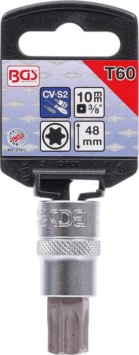 Produktbild BGS Bit-Einsatz Antrieb Innenvierkant 10 mm (3/8") T-Profil (für Torx) T60 (T60)