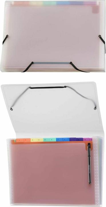 Image du produit Kolma Fardes à compartiments Easy A4 medium 12 onglets rainbow (A4, 1x)