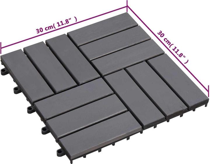 Produktbild vidaXL Terrassenfliese (10x, 30 x 30 cm)