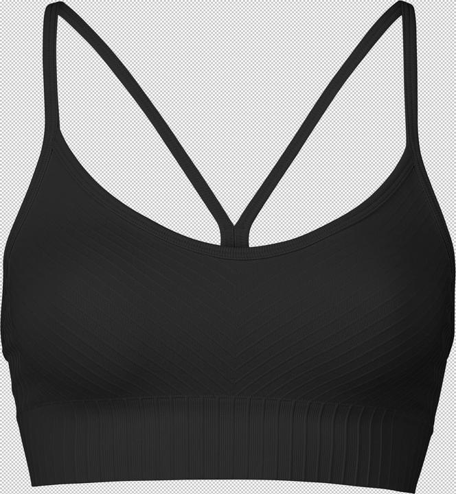 CASALL Nahtloses, geripptes Sporttop mit Grafik