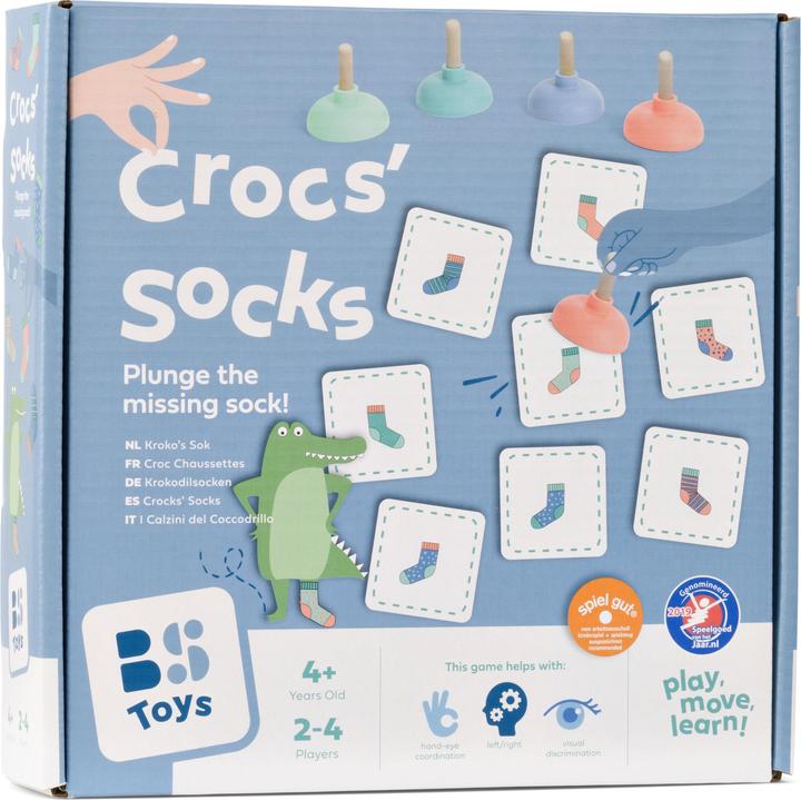 Actual product image BS Kids game Crocodile socks (English, French, German, Italian, 2 - 4 Players)