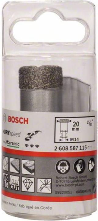 Produktbild Bosch Professional Zubehör PRO Core Cutter dry, 20 x 35 x 22,23 mm (20 mm)