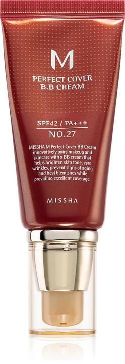 Immagine prodotto Missha M Perfect Cover Bb Cream Spf42/Pa+++ Crema Bb Multifunzionale 27 Honey Beige 50Ml (No.27 Beige miele, 50 ml)