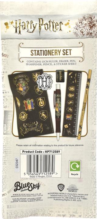 Image du produit Blue Sky Harry Potter set d'écriture Paper Pouch Colourful Crest (carton de 8) (multicolore, 1x)