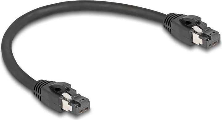 Immagine prodotto Delock Cavo di rete RJ45 Cat.8.1 S/FTP 25 cm fino a 40 Gbps nero (S/FTP, CAT8.1, 0.25 m)