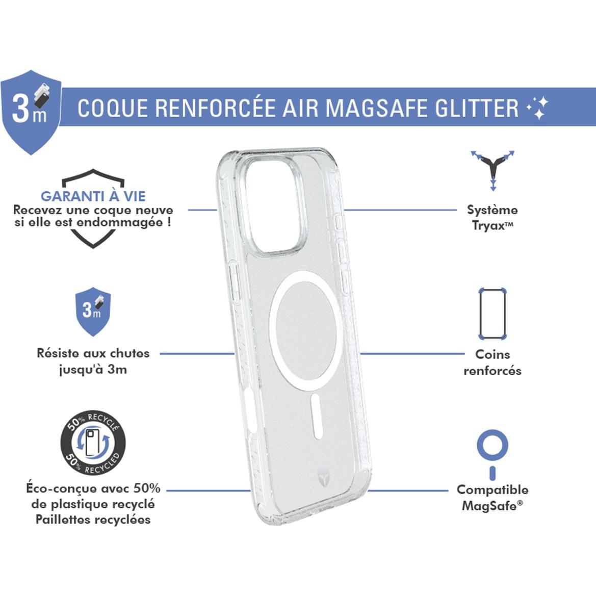 Thumbnail - Force Case Air MagSafe Case (Apple iPhone 16 Pro), Smartphone Hülle, Transparent