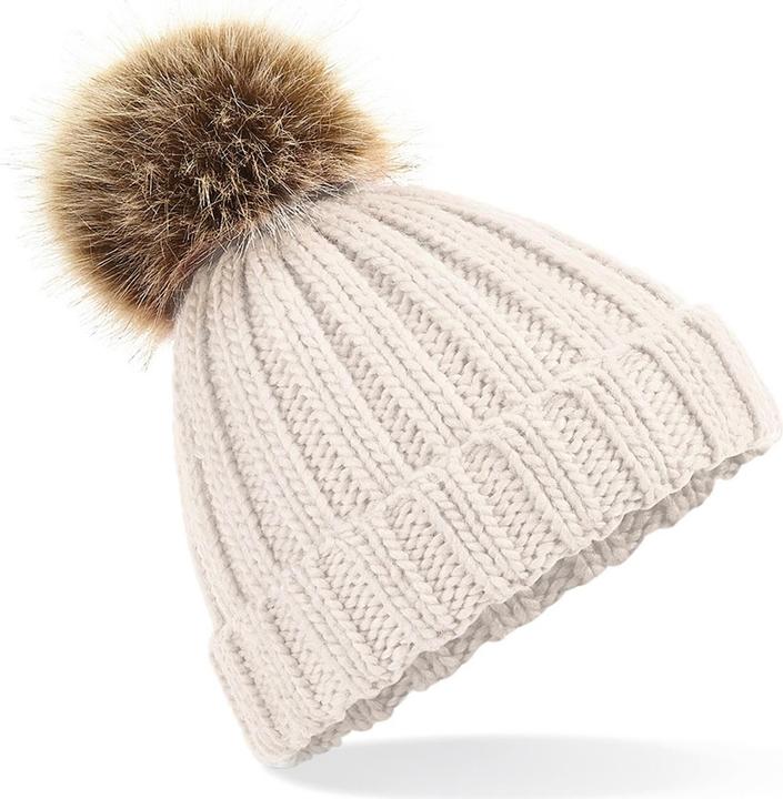 Actual product image Beechfield Knitted Hat With Pom Pom (One size)