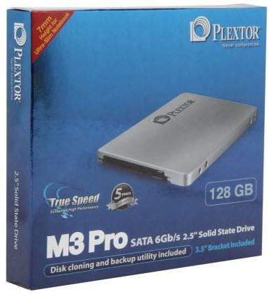 Immagine prodotto Plextor SSD M3 Pro, MLC, 128 GB, SATA-3, 2,5 pollici (128 GB, 2.5")