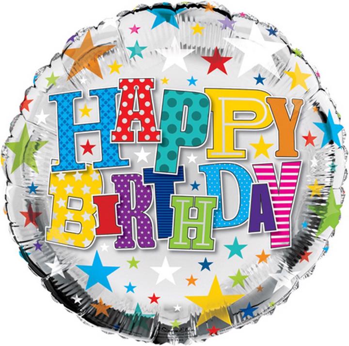 Produktbild Creative Simon Elvin Happy Birthday Runder Geburtstags Ballon (1 x)