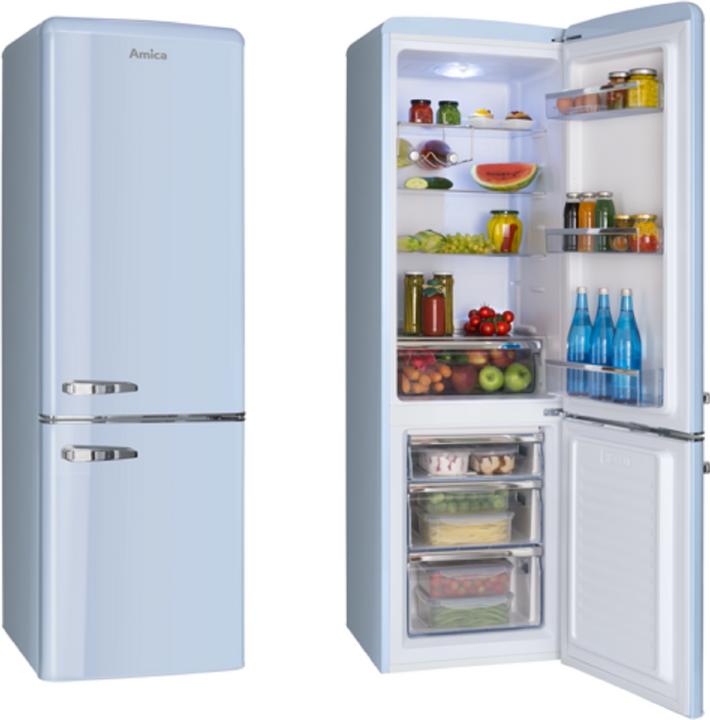 Immagine prodotto Amica Combinazione di congelatori KGCR 387 100 L LxHxP 55 x 181 x 61,5 cm Sezione fredda 181 l (244 l)