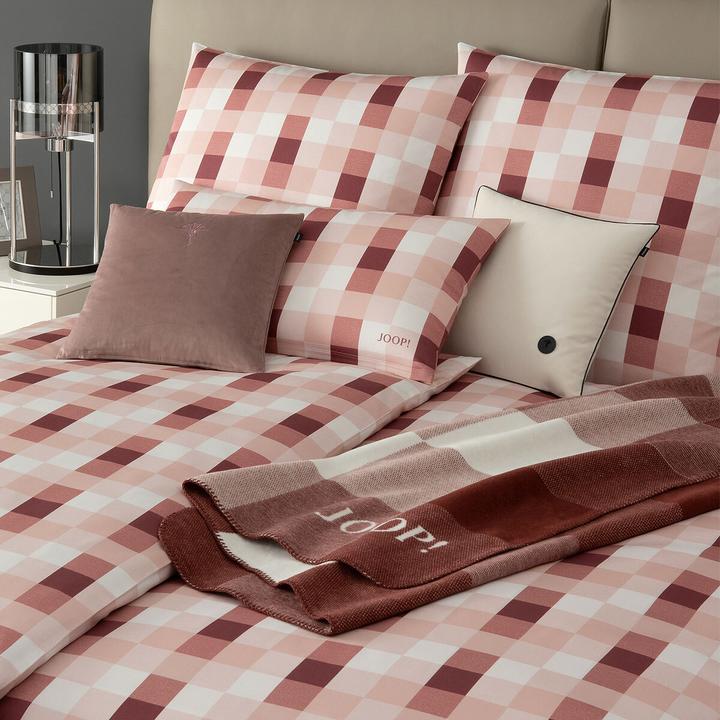 Actual product image Joop! Living JOOP Mako-Satin Bettwäsche Mesh blush (Bedding set, 155x220 cm + 80x80 cm)