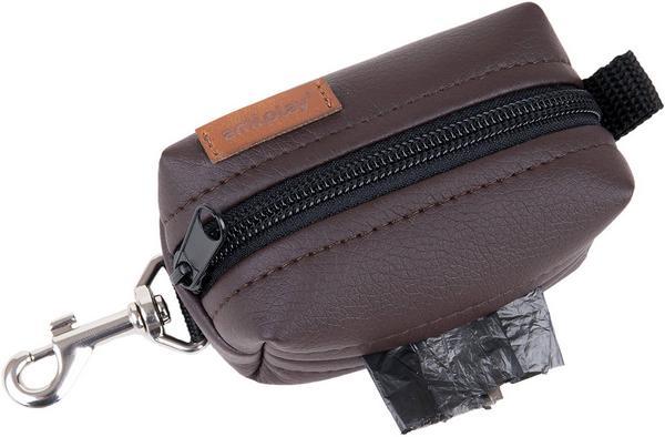Produktbild amiplay Kotbeutelspender Lincoln, 9 x 5 x 4 cm, braun (Hund)
