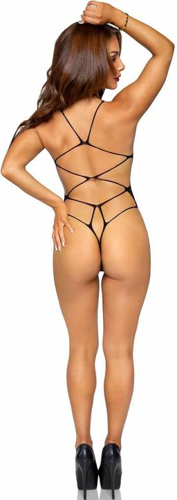 Produktbild Leg Avenue Seamless Scroll Lace Teddy - Schwarz (One Size)