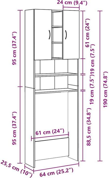 Image du produit vidaXL Waschmaschinenschrank