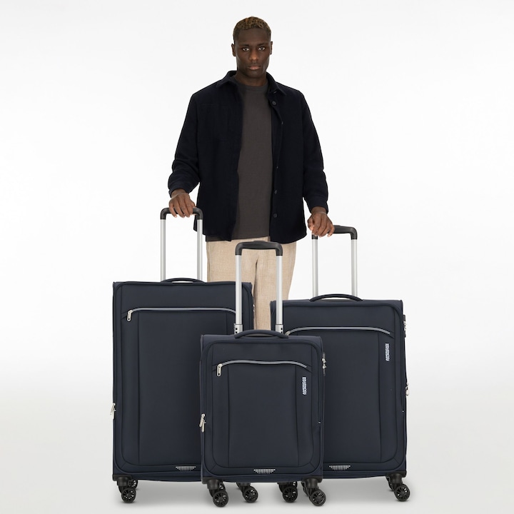 Actual product image American Tourister Avantour 4 Rollen Kofferset 3-teilig mit Dehnfalte (218 l, XL (from 140l))