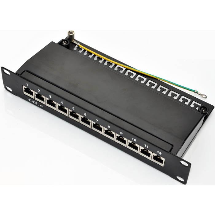 FULL Patchpanel 10", STP Kat.6 12 Ports, Accessori per server