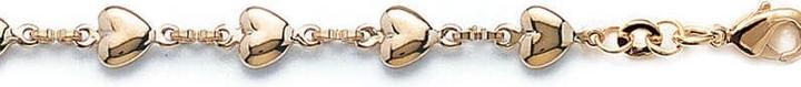 Immagine prodotto Lara BRACCIALE Placcato - 18 - CUORE (Ottone)
