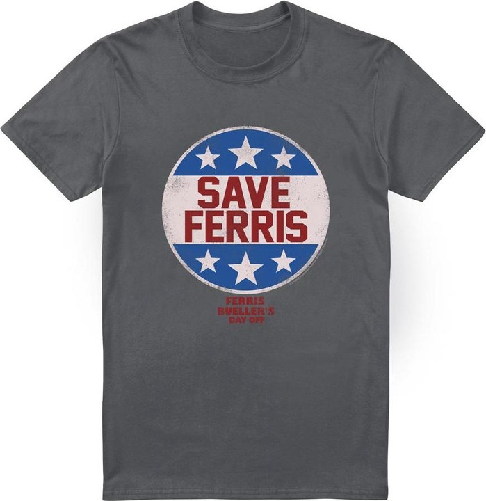 Immagine prodotto Ferris Bueller´s Day Off Ferris Bueller's Day Off Save Ferris Maglietta Distintivo Uomo (4XL)
