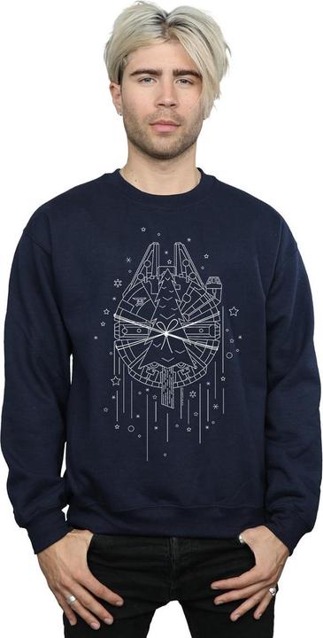 Produktbild Star Wars Millennium Falcon Christmas Tree Delivery Sweatshirt (5XL)