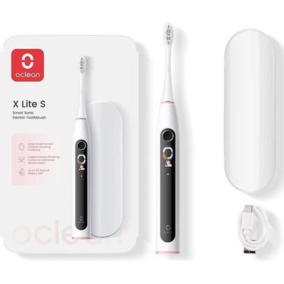 Clean, Elektrische Zahnbürste, Oclean Sonic Brush Grey-Pink X Lite Gray Set - Elektrische Zahnbürste (Schallzahnbürste)