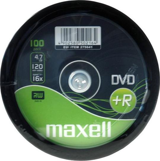 Actual product image Maxell DVD+R 4.7, Cakebox 100 (100x)