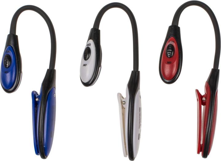 Actual product image Out of the blue LED Mini Reading Lamp with Book Clip blue