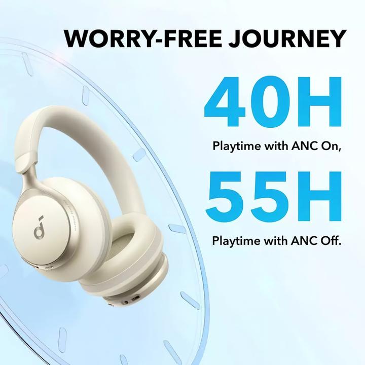 Produktbild soundcore Space One (ANC, 40 h, Kabellos, Kabelgebunden)
