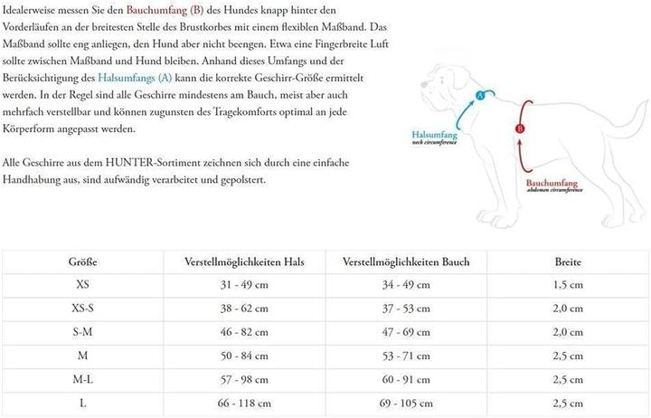 Produktbild Hunter Geschirr Maldon (XS, S, Hund, Allgemein)