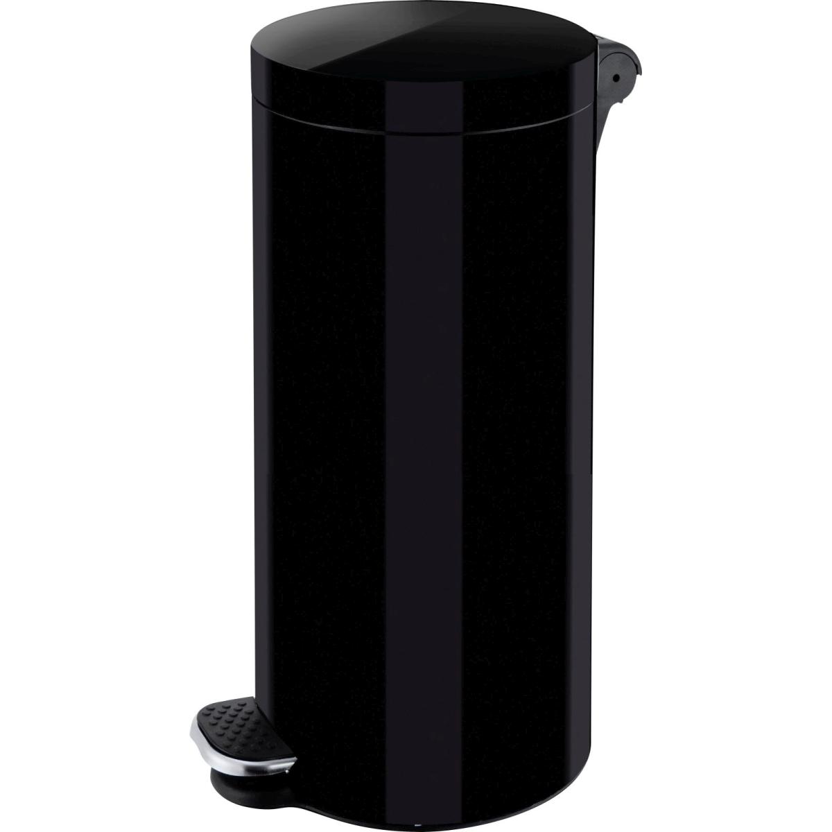 Helit Tretabfallb.Silberionen 30l sz, Abfalleimer, Schwarz
