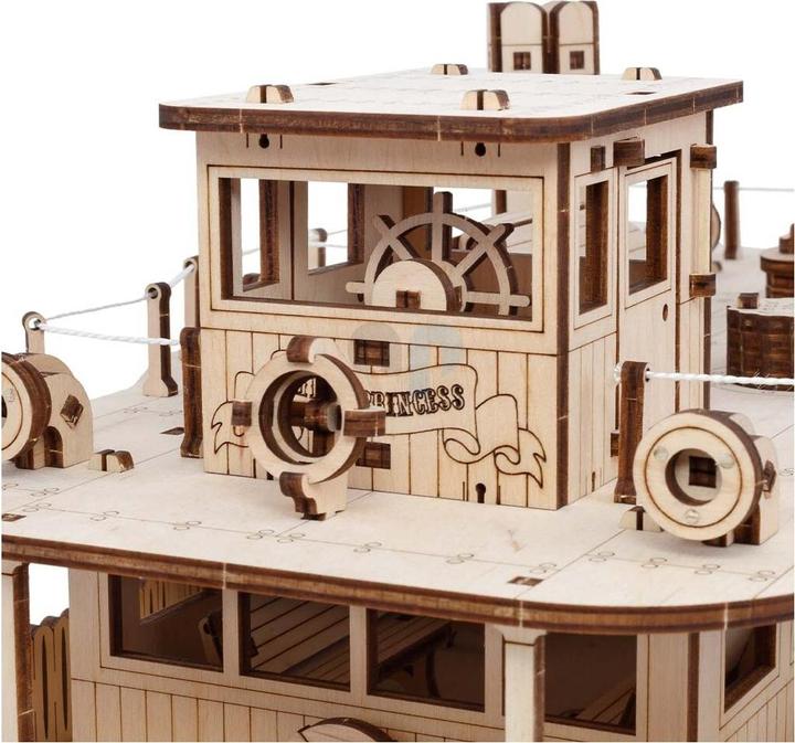 Actual product image Eco Wood Art Paddle steamer "River Princess" - 3D wooden kit