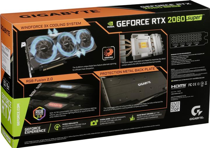 Immagine prodotto Gigabyte RTX 2060 Super Gaming OC (8 GB)