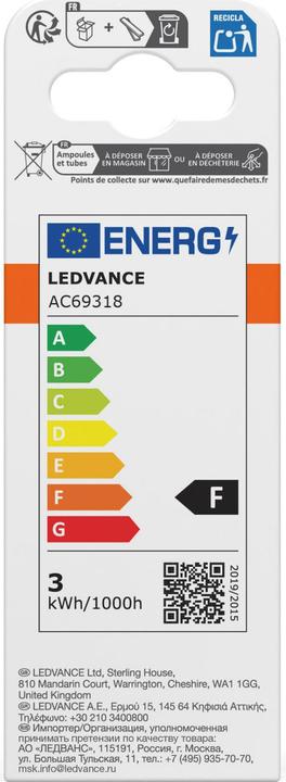Energy Label Osram Star Classic B (E14, 3.30 W, 250 lm, 1 x, G)