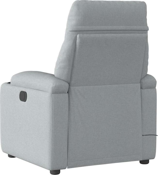 Image du produit vidaXL Fauteuil de massage électrique Tissu gris clair
