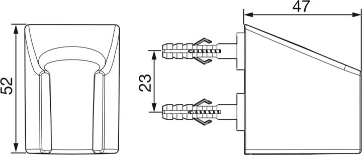 Actual product image Hansa shower holder, chrome