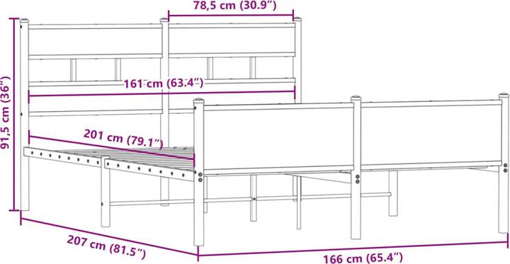 Image du produit vidaXL Bettgestell (180 x 200 cm)