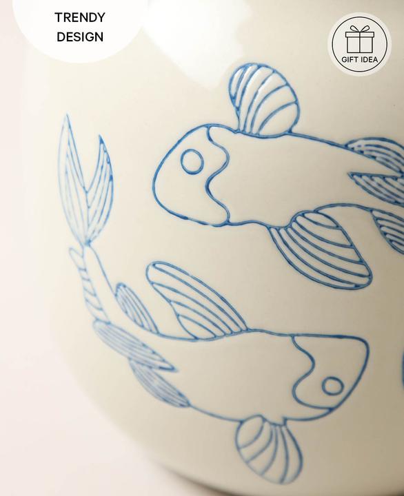 Actual product image Esmée Ceramic vase koi fish (1x)