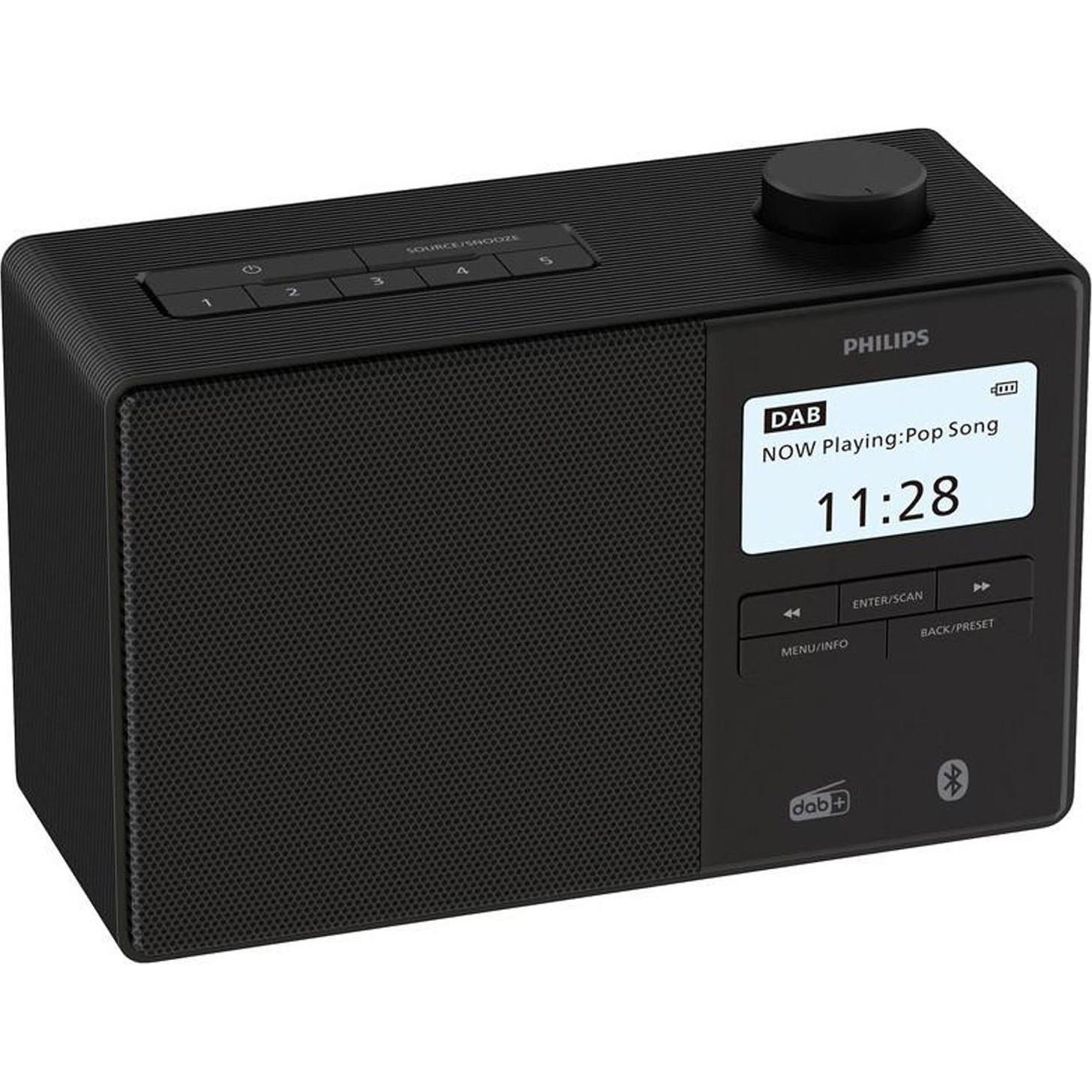 Philips TAR5600/00 (DAB+, FM, Bluetooth), Radio, Schwarz