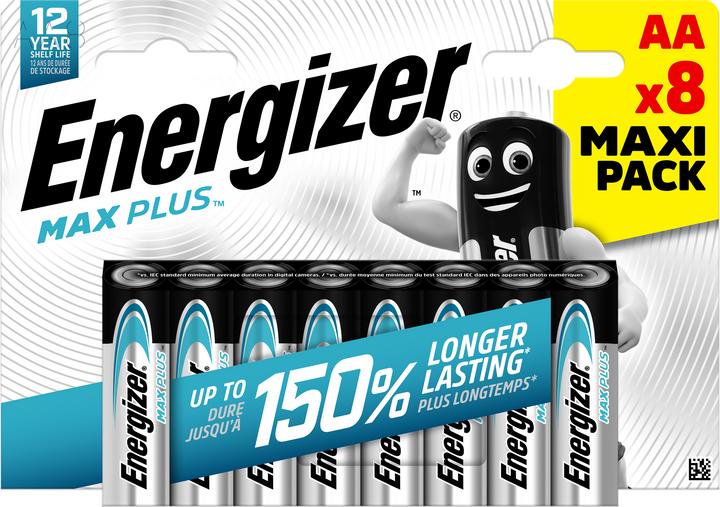 Energizer Pile Max Plus AA (8 pcs, AA, 2800 mAh)