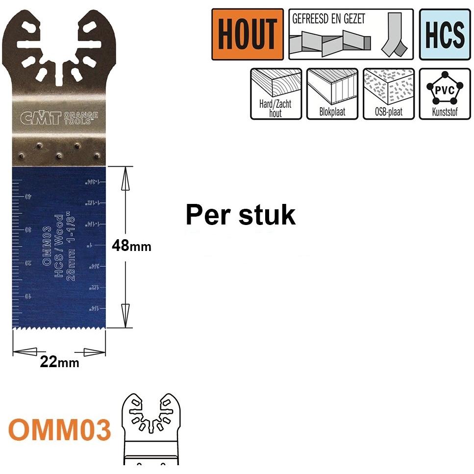 CMT, Lama, OMM03-x1 Multitool Sägeblatt für Holz 28 mm 1 Stück