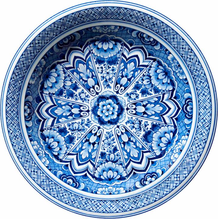 Produktbild Moooi Delft Blue Plate Teppich (250 cm)