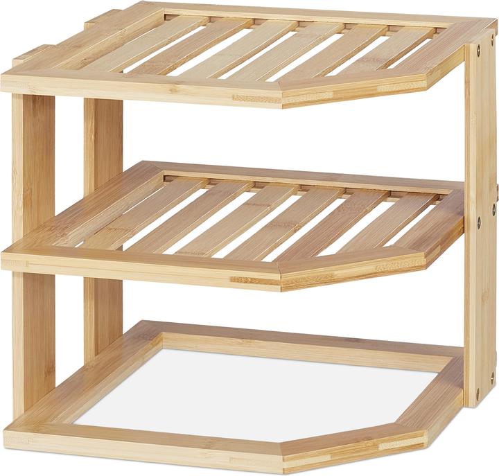 Actual product image Relaxdays corner shelf (27 x 25.50 x 24 cm)
