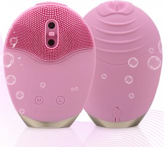 Actual product image Humanas Aura Foam Schall-Gesichtspflegebürste – Rosa