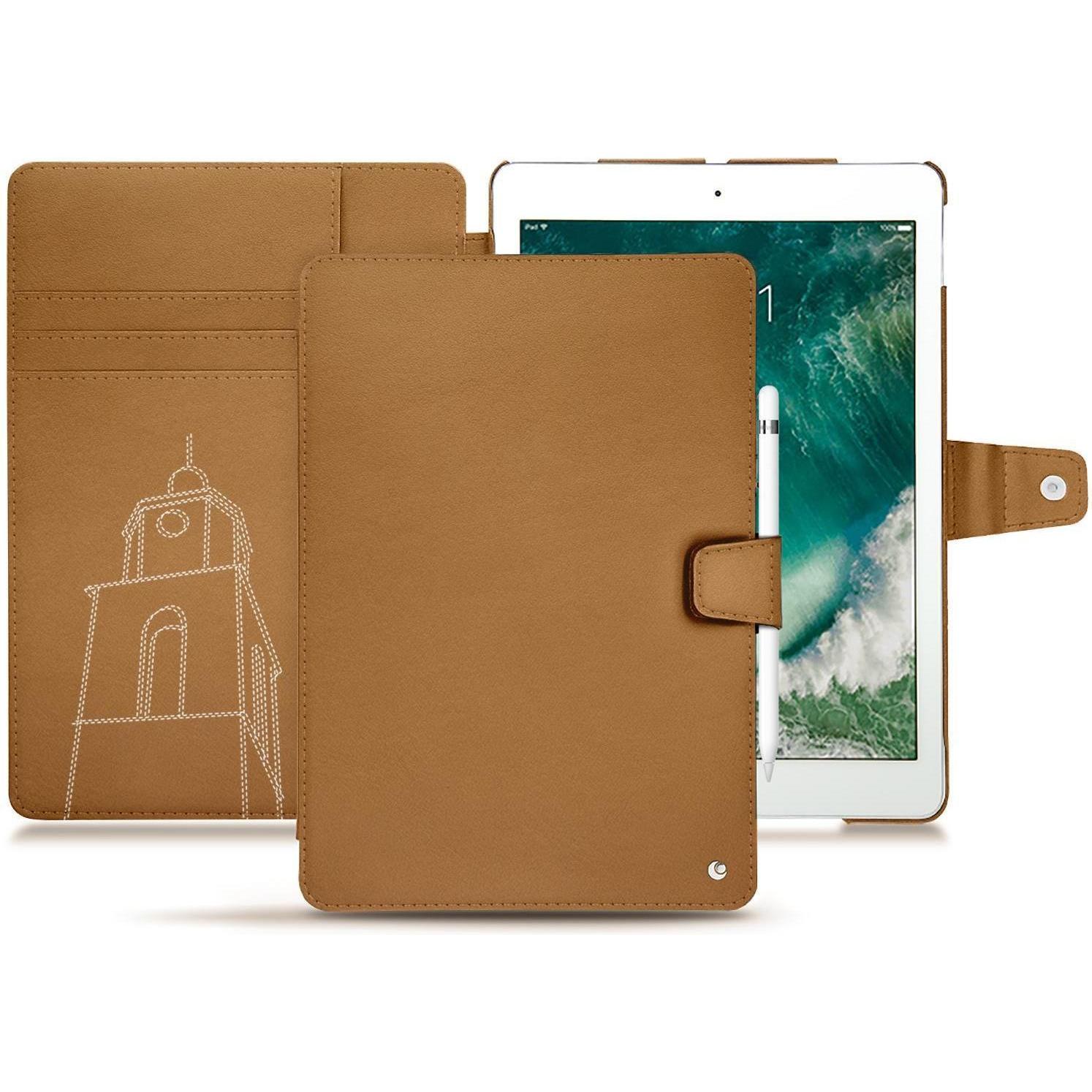 Noreve Lederschutzhülle Wallet (iPad Pro 10.5), Tablet Hülle, Braun