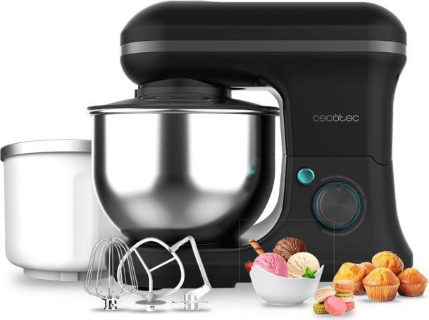 Actual product image Cecotec Robot planetarny Mikser planetarny Cecomixer Merengue 5L 1200 Ice-Cream Black (1200 W, 5 l)