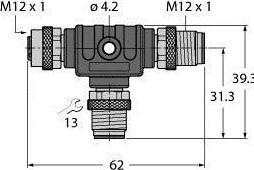 Actual product image Turck TURC T-piece