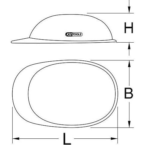 Thumbnail - KS Tools, Kopfschutz, 117.0023 (53 - 63 cm)