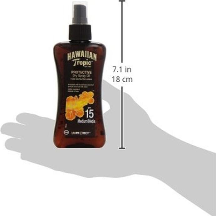 Produktbild Hawaiian Tropic Dry Spray Oil SPF 15 (Sonnenöl, SPF 15, 200 ml, 200 g)