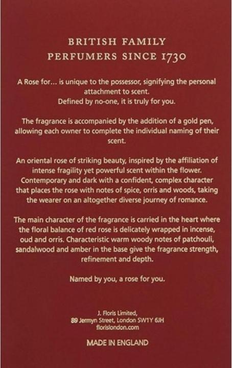 Actual product image Floris A Rose For... by Eau de Parfum Spray (Unisex) 100 ml (Eau de parfum, 100 ml)