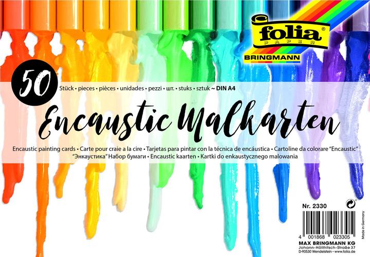 Image du produit Folia Cartes à peindre encaustiques, environ DIN A4, 50 pièces